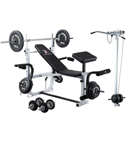 トレーニングベンチ バーベル ダンベル付き wildfit_1214